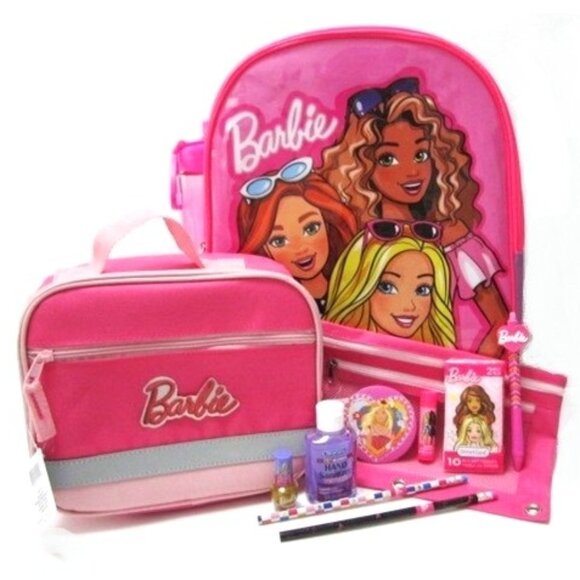 Barbie Other - Barbie & Friends Backpack Set 12 items NEW